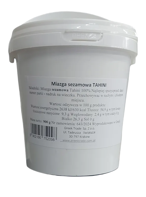 Miazga sezamowa tahini 900 g