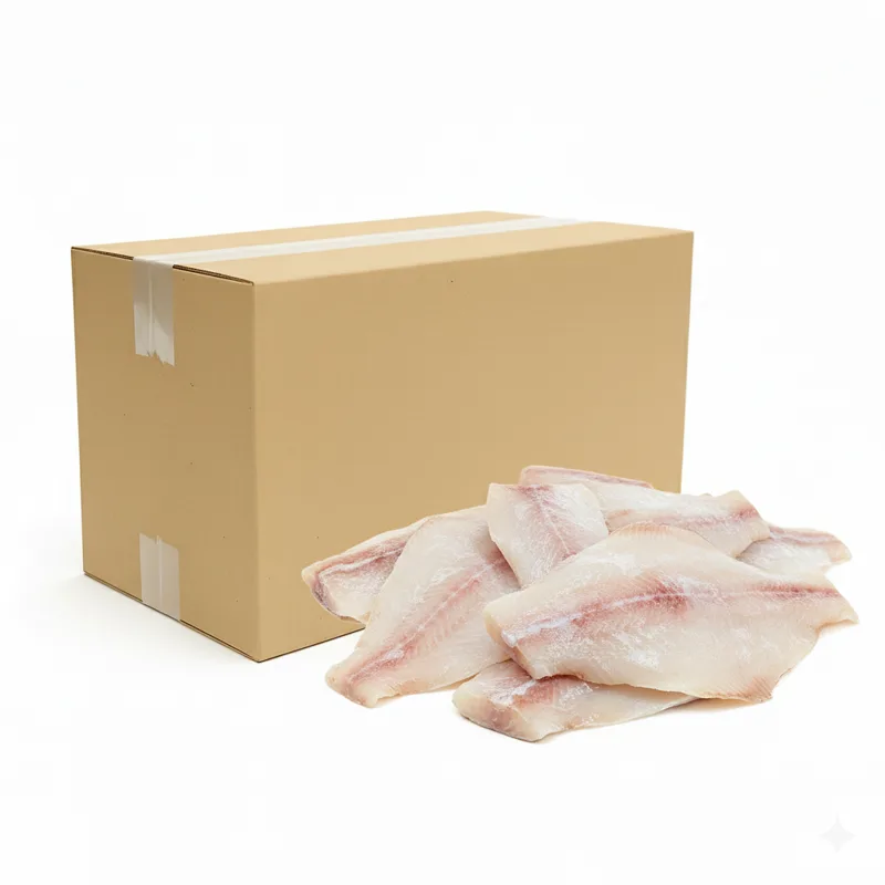 Halibut filet bez skóry mrożony IQF (800 g+) 10 kg (8 kg bez glazury)