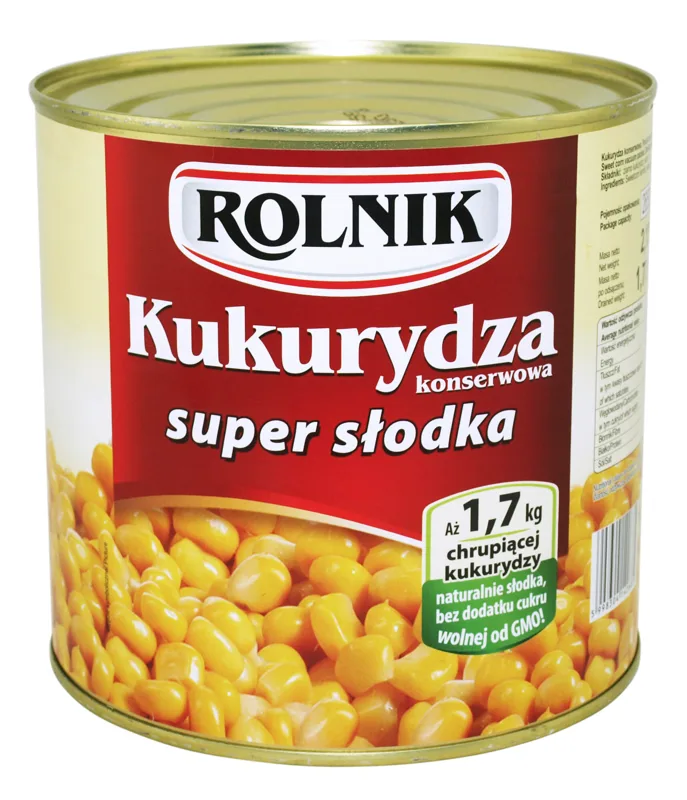Kukurydza konserwowa 2,12 kg (1,775 kg po odsączeniu)