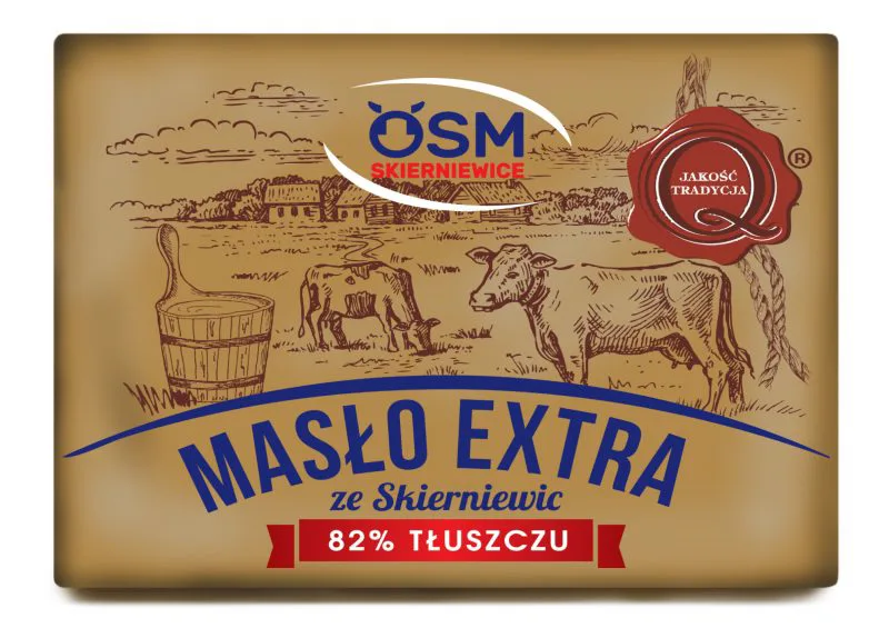Masło ekstra 82% kostka 200 g