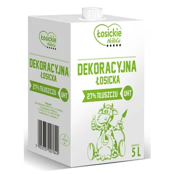 Śmietanka dekoracyjna łosicka 27% tłuszczu UHT 5,12 kg