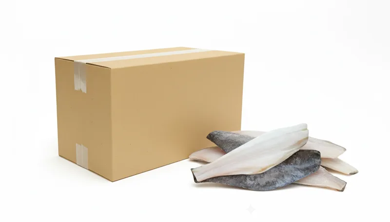 Halibut filet ze skórą mrożony IQF (200-400 g) 5 kg (4 kg bez glazury)