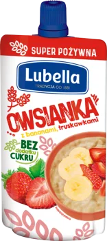 Owsianka z bananami i truskawkami 100 g