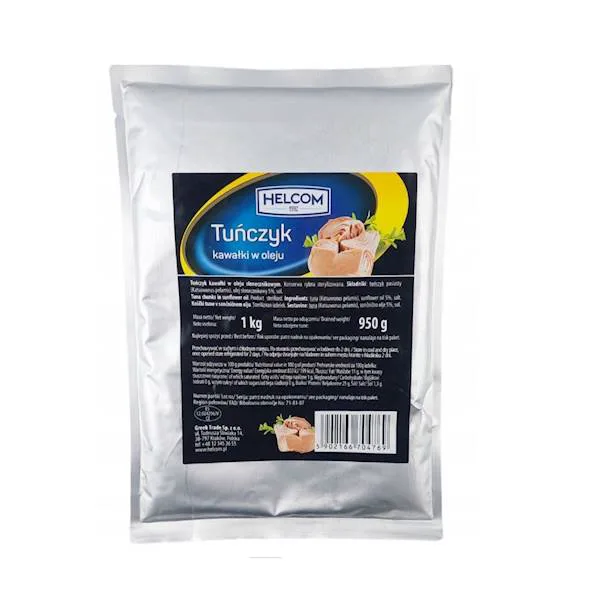 Tuńczyk kawałki w oleju słonecznikowym vacuum 1 kg