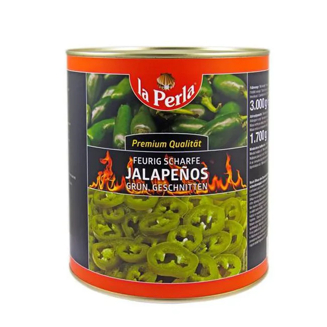 Papryka jalapeno zielona krążki 3 l (1,56 kg po odsączeniu)