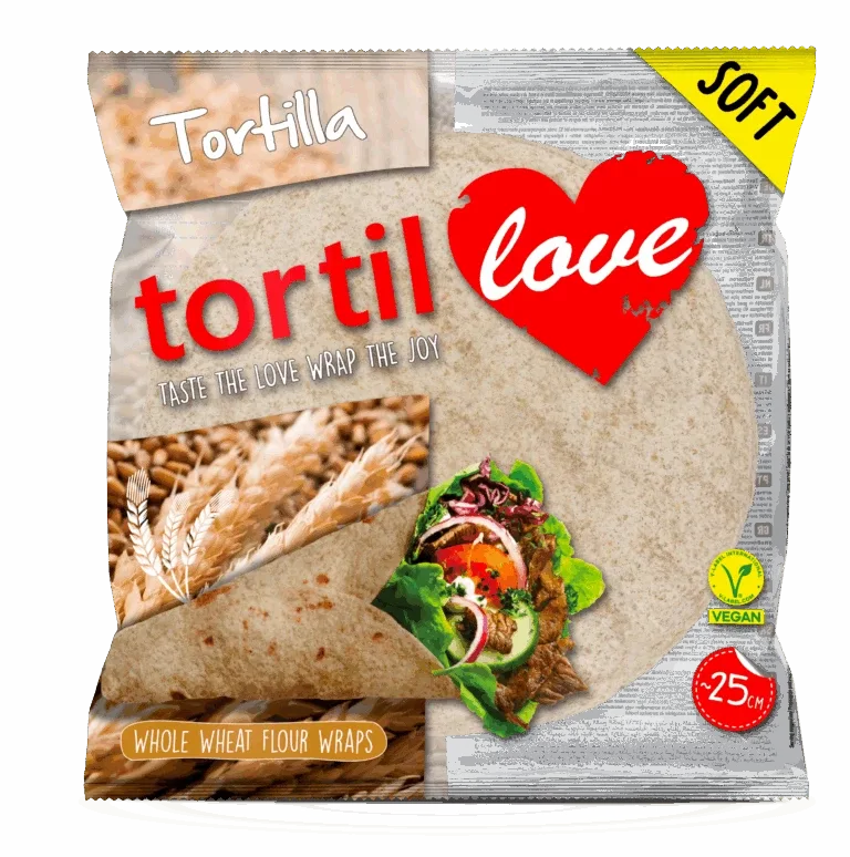 Tortilla pełnoziarnista 25 cm 18 szt.