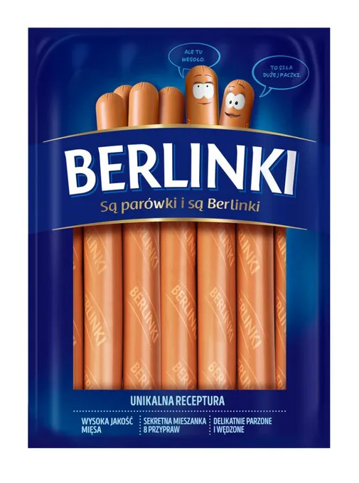 Parówki berlinki bez osłonki 1 kg