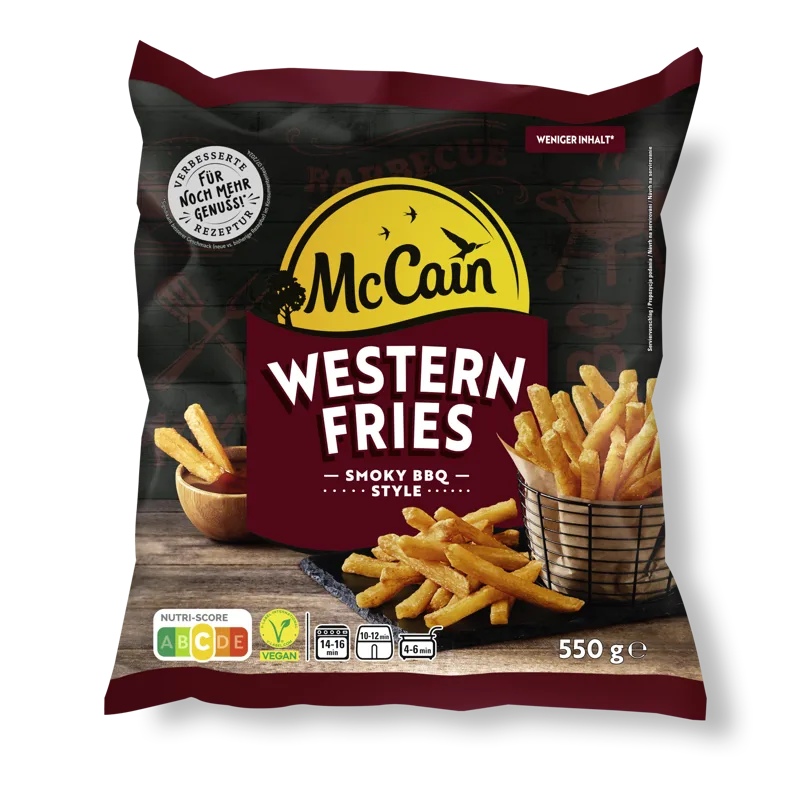 Frytki w chrupiącej otoczce o smaku BBQ Western Fries 550 g