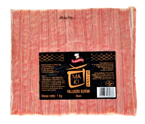 Paluszki surimi maki stick do sushi mrożone 18 cm 1 kg