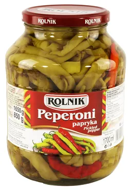 Papryka peperoni 1,7 l (850 g po odsączeniu)