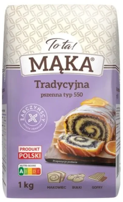 Mąka pszenna tradycyjna typ 550 1 kg
