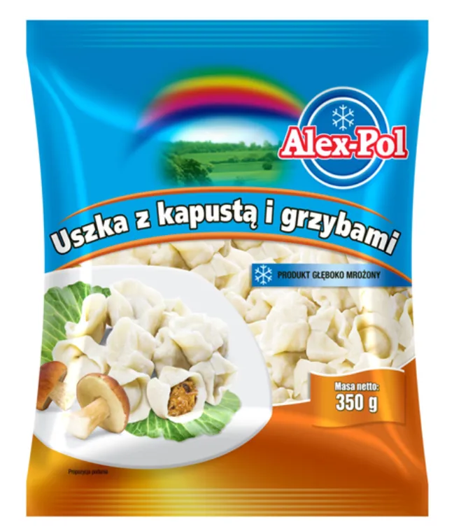 Uszka z kapustą i grzybami mini 350 g