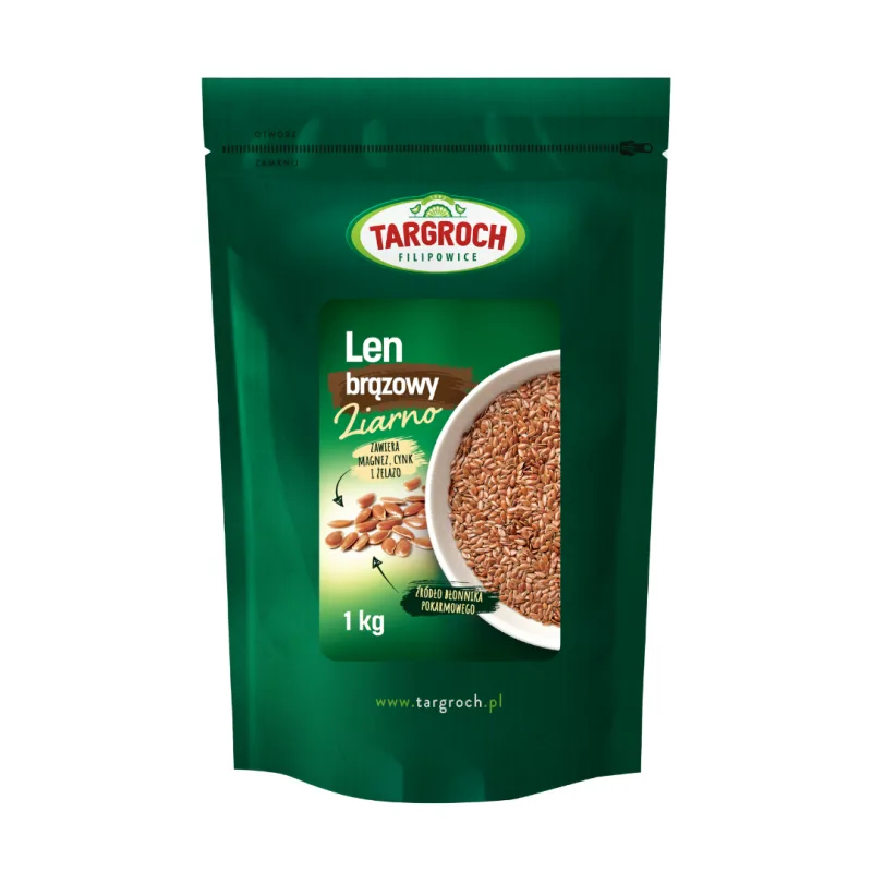 Len brązowy (siemię) ziarno 1 kg
