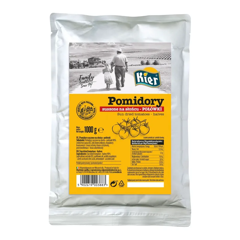 Pomidory suszone połówki 1 kg