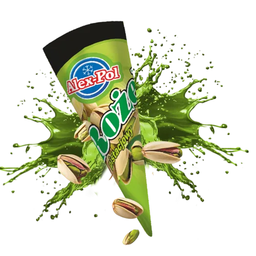Lody w rożku pistacjowe 120 ml