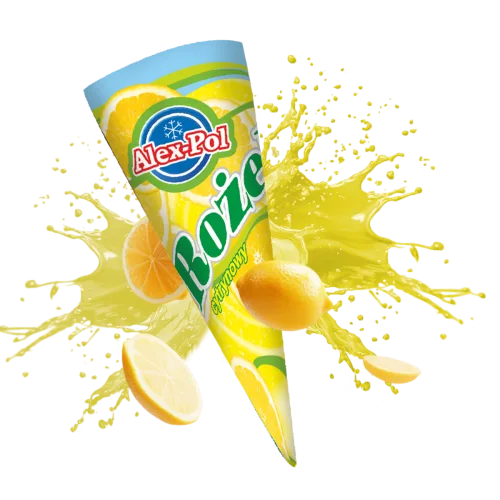 Lody w rożku cytrynowe 120 ml