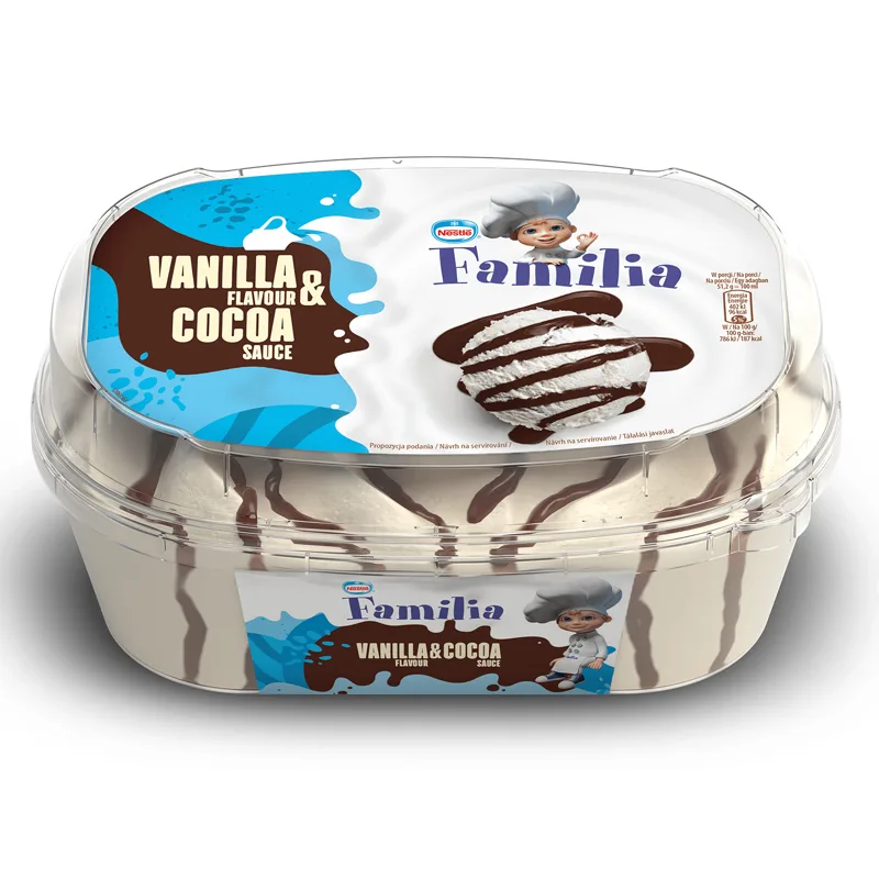 Lody waniliowe z sosem kakaowym 900 ml
