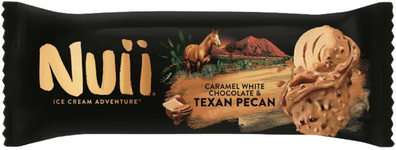 Lody biała czekolada z karmelem i orzechami pecan z Teksasu 90 ml