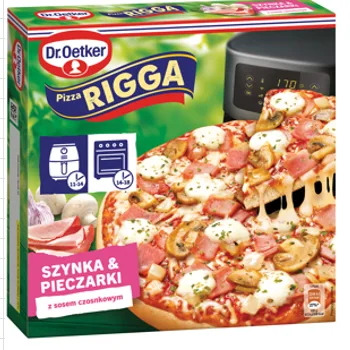 Pizza Rigga Airfryer z szynką i pieczarkami 257 g