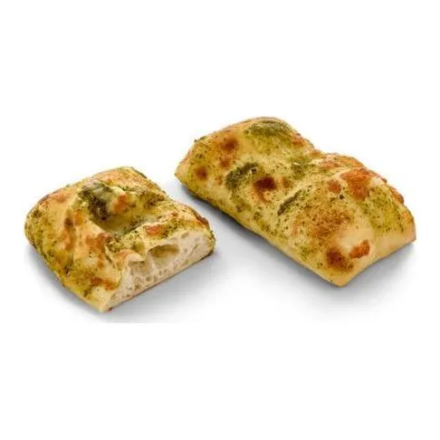 Schiacciata chleb pszenny płaski z pesto i serem 120 g (32 szt.)