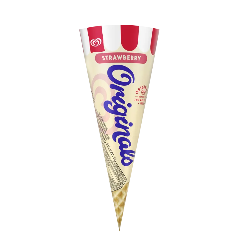 Lody w rożku truskawkowe Originals 110 ml