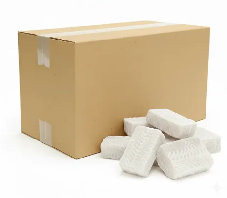 Mintaj kostka z fileta bez ości bez chemii mrożona IQF (ok. 100 g) 5 kg (4,5 kg bez glazury)