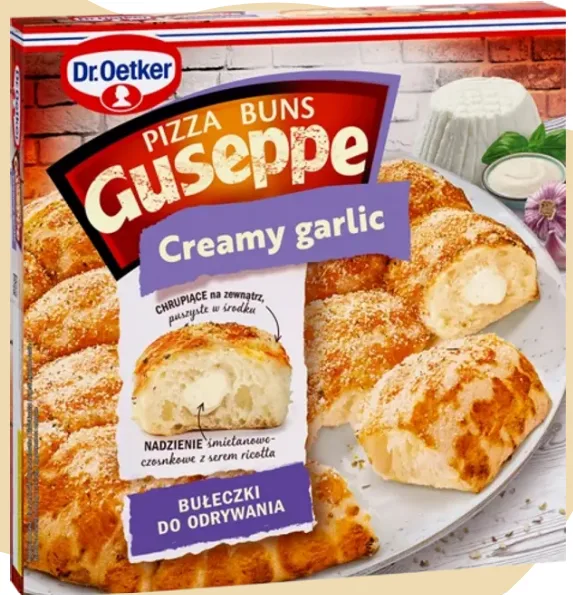 Bułeczki Pizza Buns Creamy Garlic 480 g