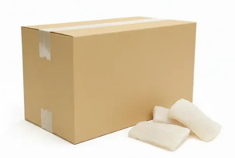 Porcje z fileta z miruny bez skóry (kostka ok. 150 g) IQF 8%