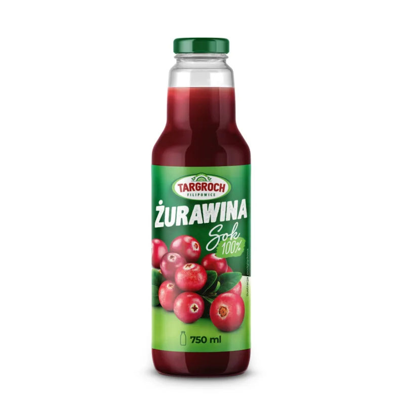 Sok żurawinowy 100% 750 ml