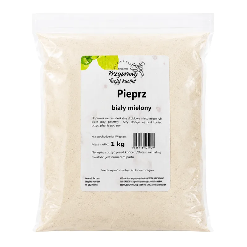 Pieprz biały mielony 1 kg