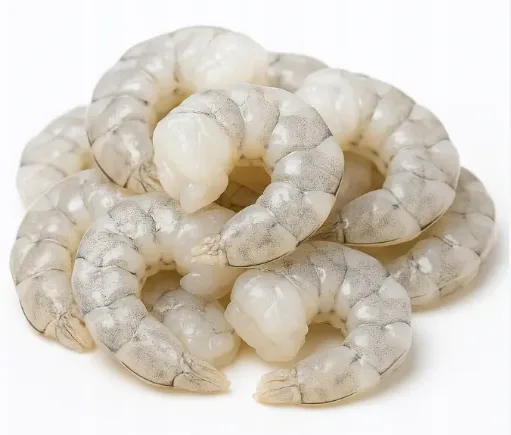 Krewetki surowe obrane bez ogona PND mrożone (kaliber 31-40) 1 kg (750 g bez glazury)