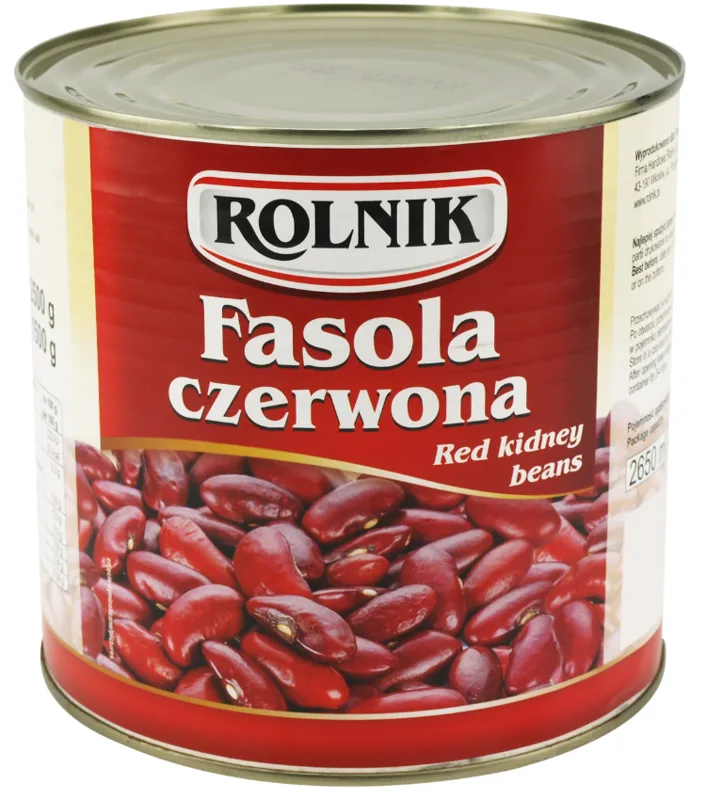 Fasola czerwona 2,65 l (1,5 kg po odsączeniu)