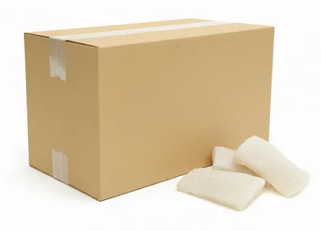 Miruna porcje z fileta bez skóry mrożone IQF (160-180 g) 5 kg (4,5 kg bez glazury)