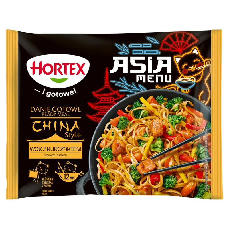 Danie wok z kurczakiem w stylu chińskim 400 g