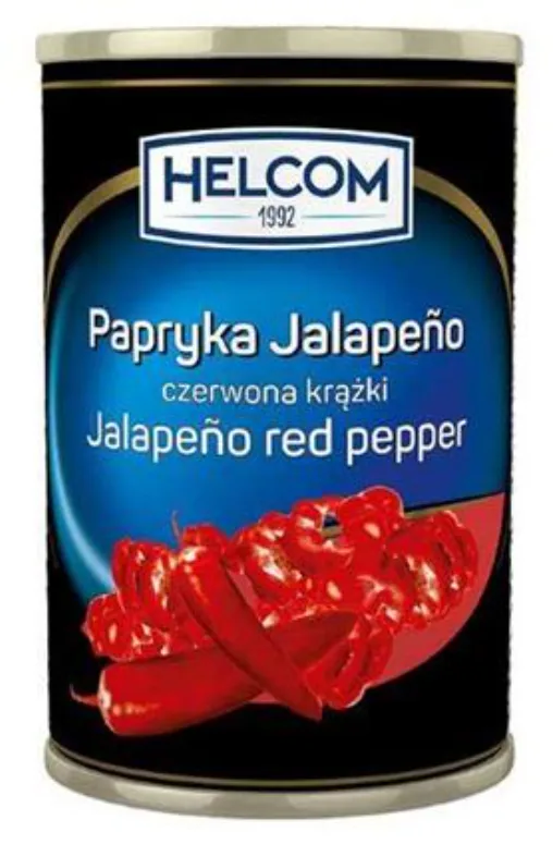 Papryka jalapeno czerwona krążki 3,1 l (1,5 kg po odsączeniu)