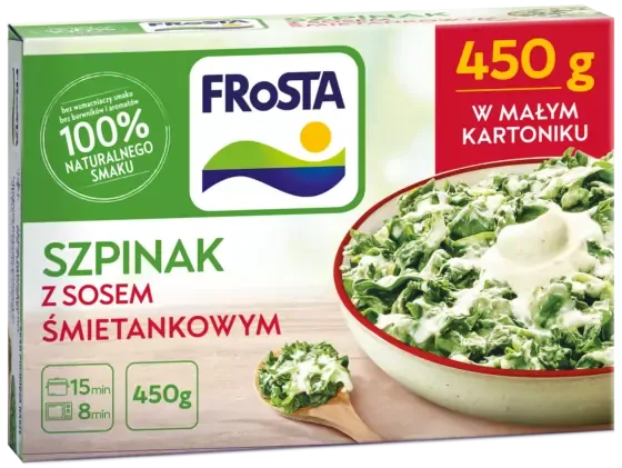 Szpinak z sosem śmietankowym 450 g