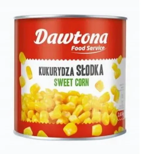 Kukurydza słodka konserwowa 2,6 kg (1,65 kg po odsączeniu)