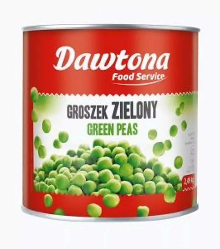 Groszek konserwowy 2,49 kg (1,745 kg po odsączeniu)
