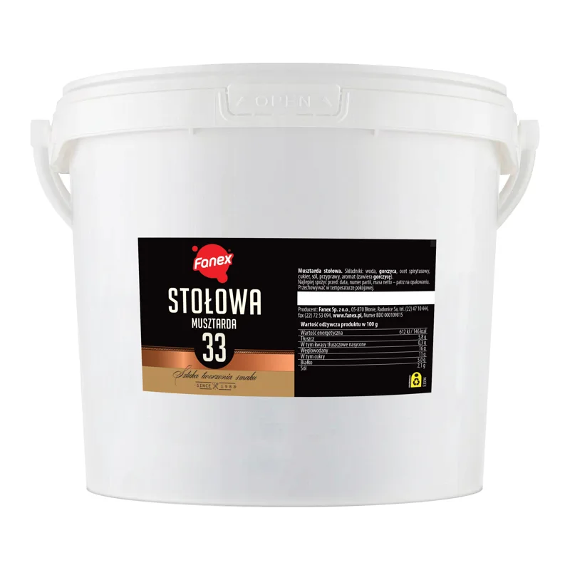 Musztarda stołowa 5 kg