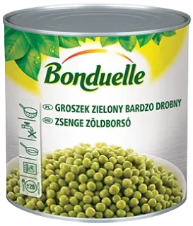 Groszek konserwowy bardzo drobny 2,5 kg (1,745 kg po odsączeniu)