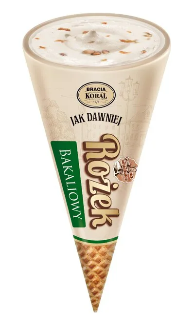 Lody w rożku bakaliowe 180 ml