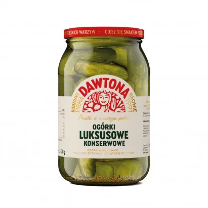Ogórki luksusowe konserwowe 900 g (470 g)