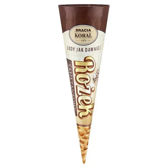 Lody w rożku śmietankowe z ciasteczkami 180 ml
