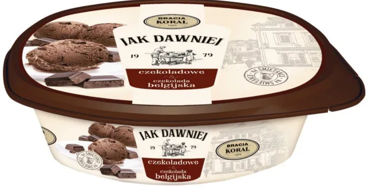 Lody czekoladowe z czekoladą belgijską 900 ml