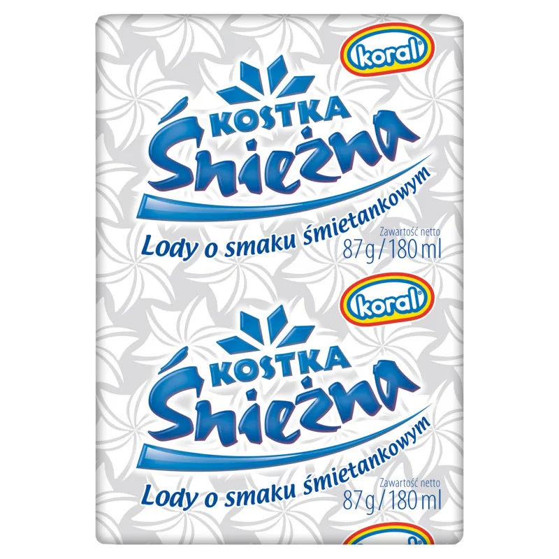 Lody śmietankowe Kostka śnieżna 180 ml