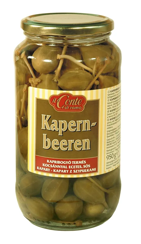 Kapary z szypułkami 950 g (500 g po odsączeniu)