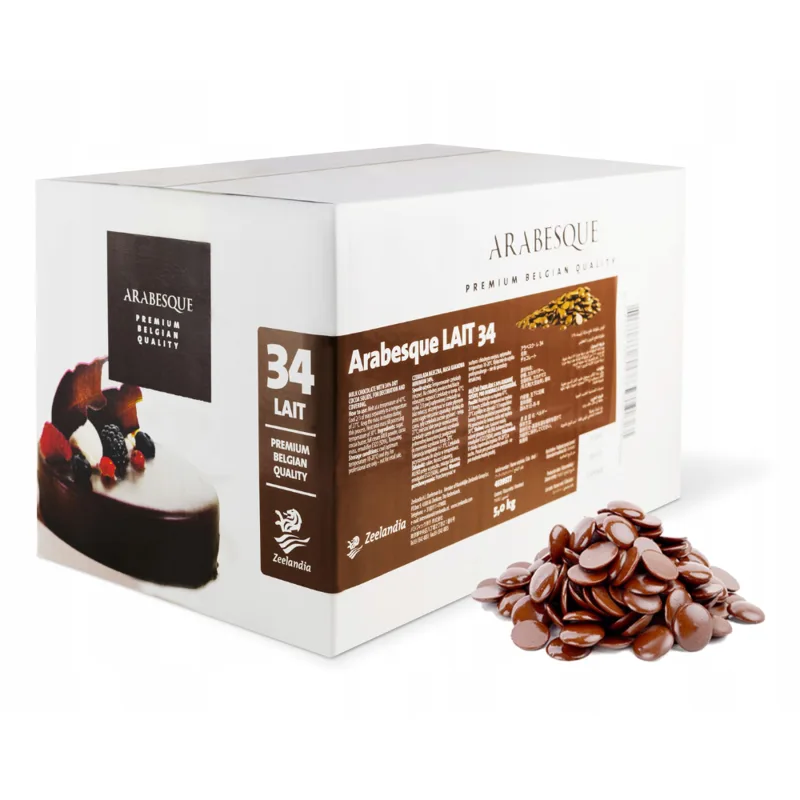 Czekolada mleczna Arabesque Lait 34% (drażetki) 5 kg