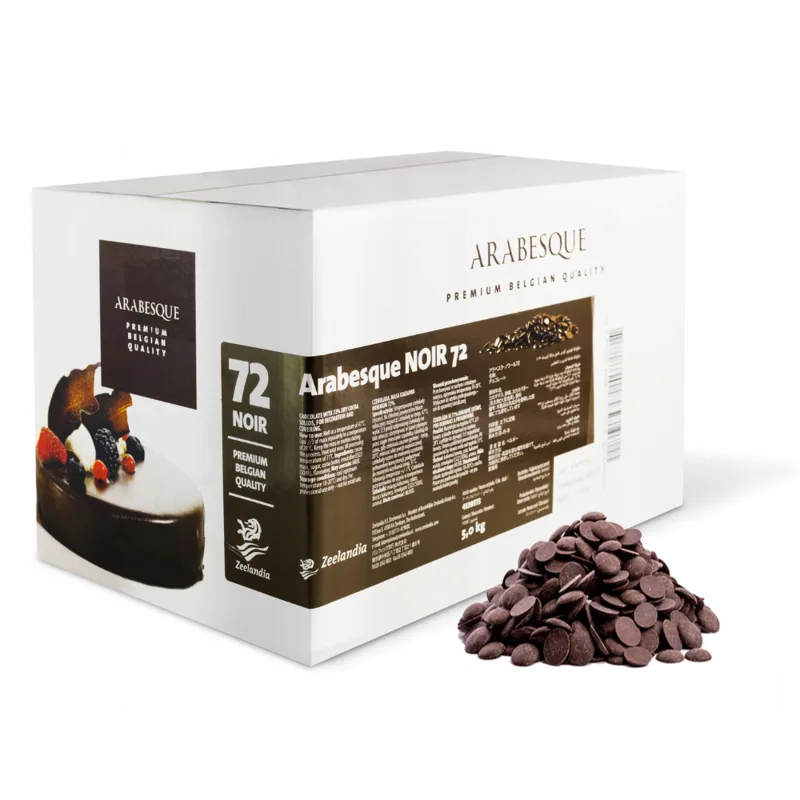 Czekolada gorzka Arabesque Noir 72% 5 kg