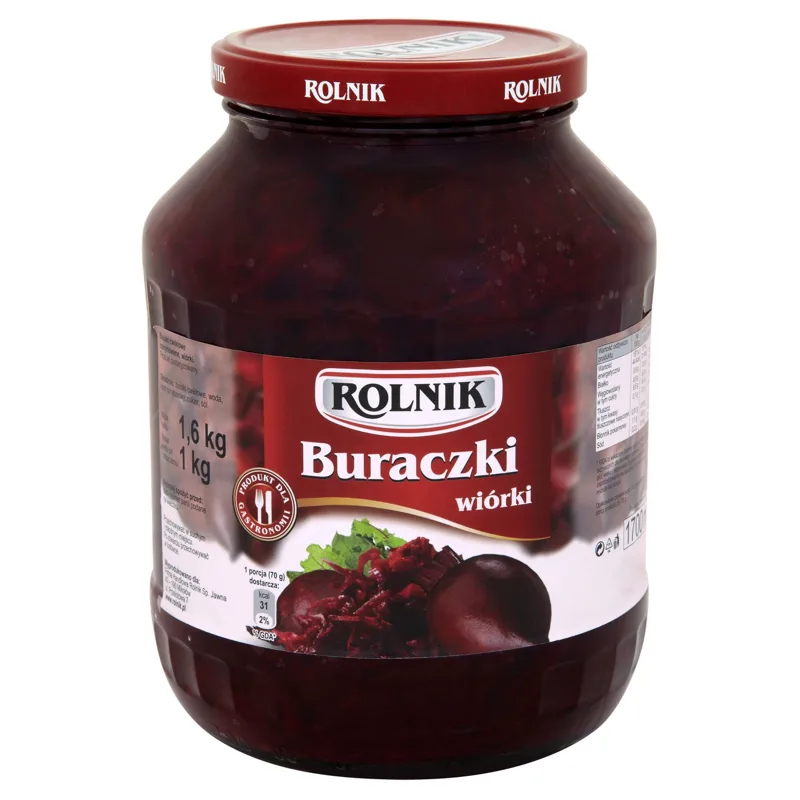 Buraki wiórki 1,7 l (1 kg po odsączeniu)