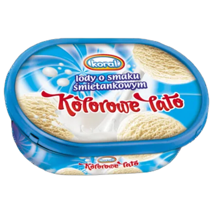 Lody śmietankowe Kolorowe litrowe 1 l